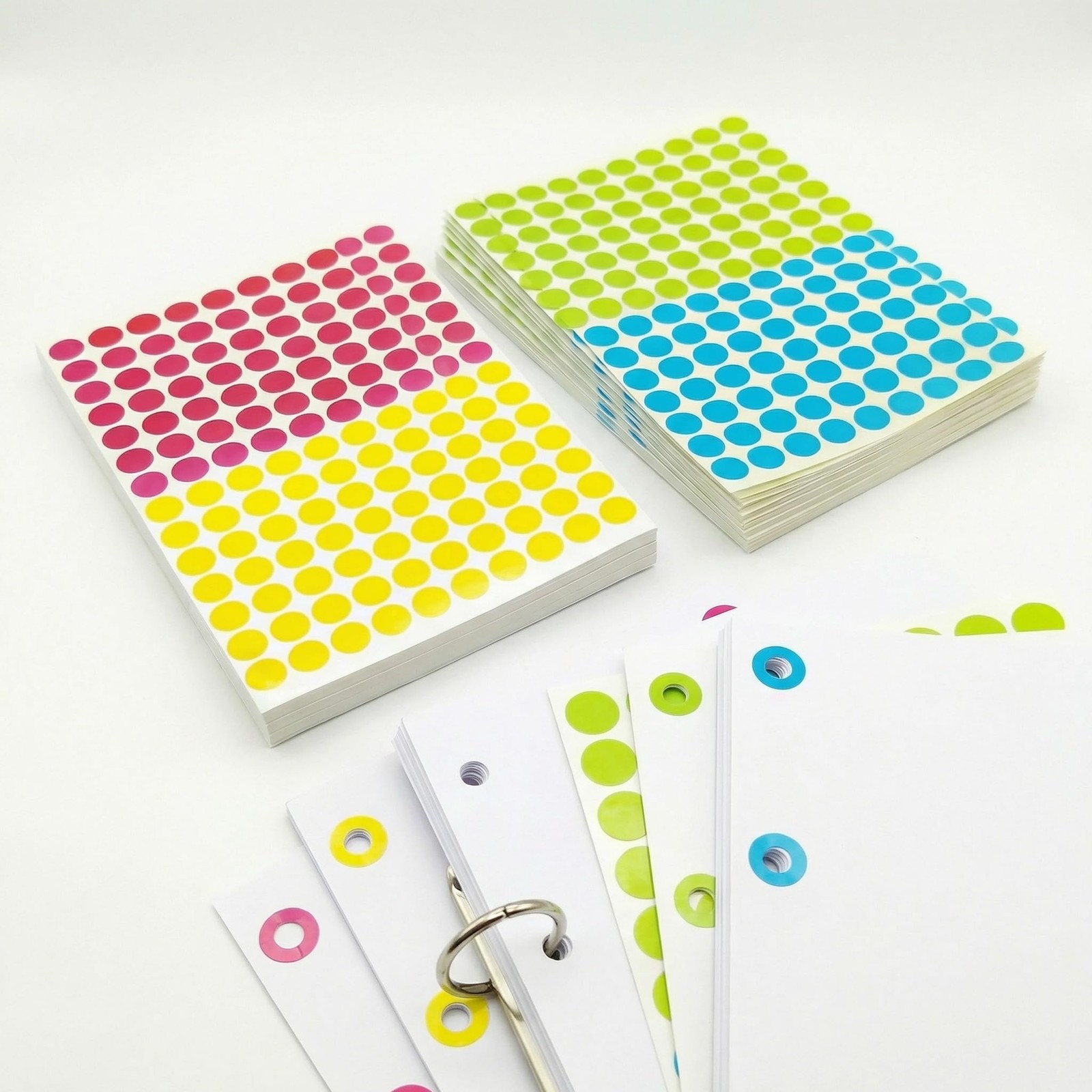 Hole Punch Reinforcement Stickers for Paper |2500 Pieces Paper Hole Reinforcemen