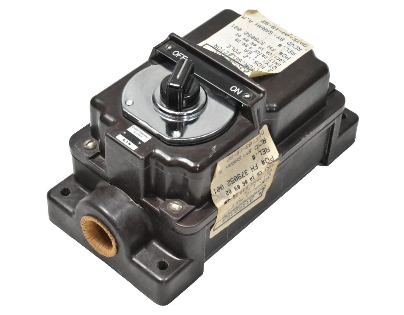Cutler-Hammer Eaton 03850350 Selector Switch 2 Position, 2 Pole NOS