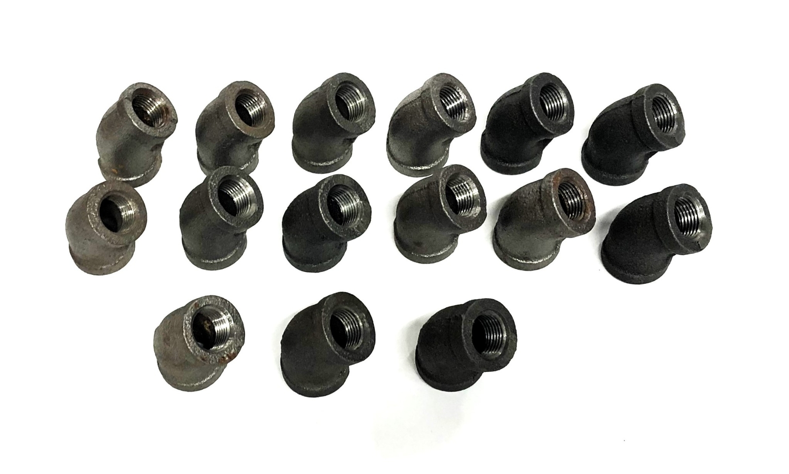 Unbranded 45 Degree Elbow Fitting 3/8 Inch [Lot of 15] NOS