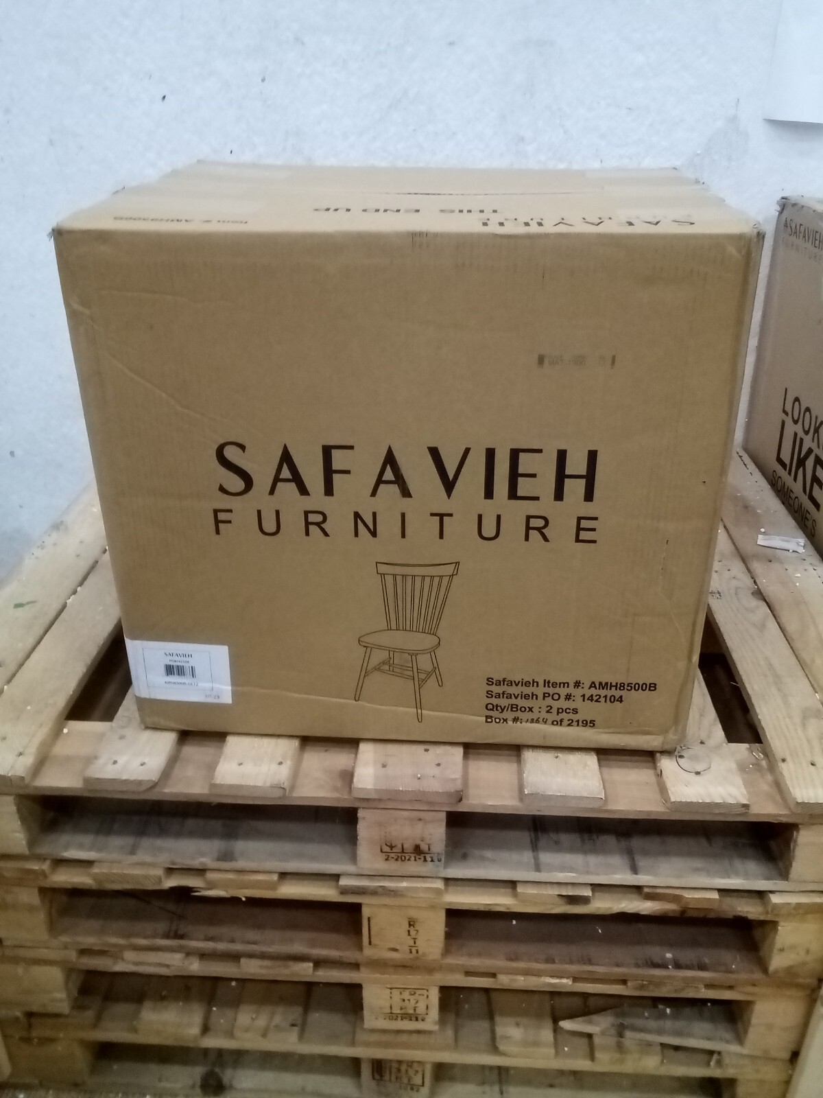 Safavieh PARKER SPINDEL SIDE CHAIR, Reduced Price 2172724454 AMH8500B