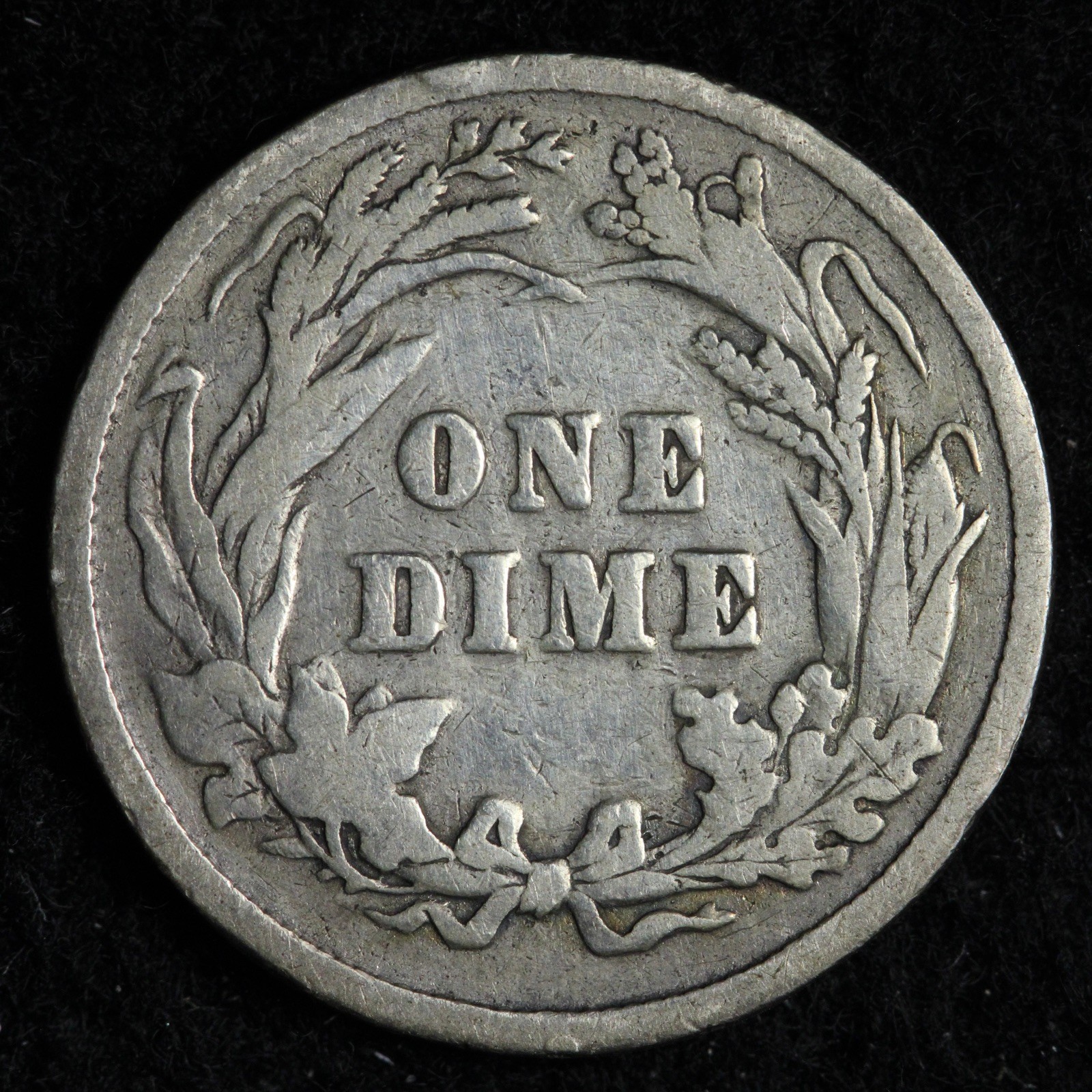 1896 Barber Silver Dime VG E282 OQCS
