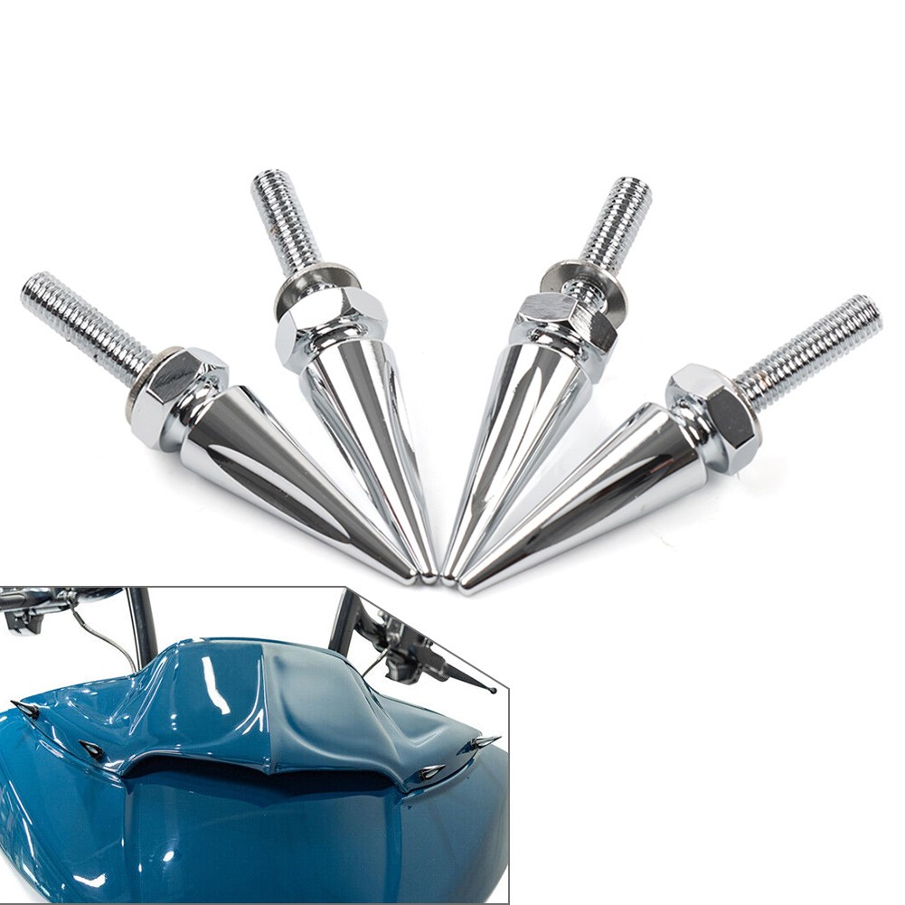 Chrome Windshield Spike Bolts For Harley Road Glide 2015+