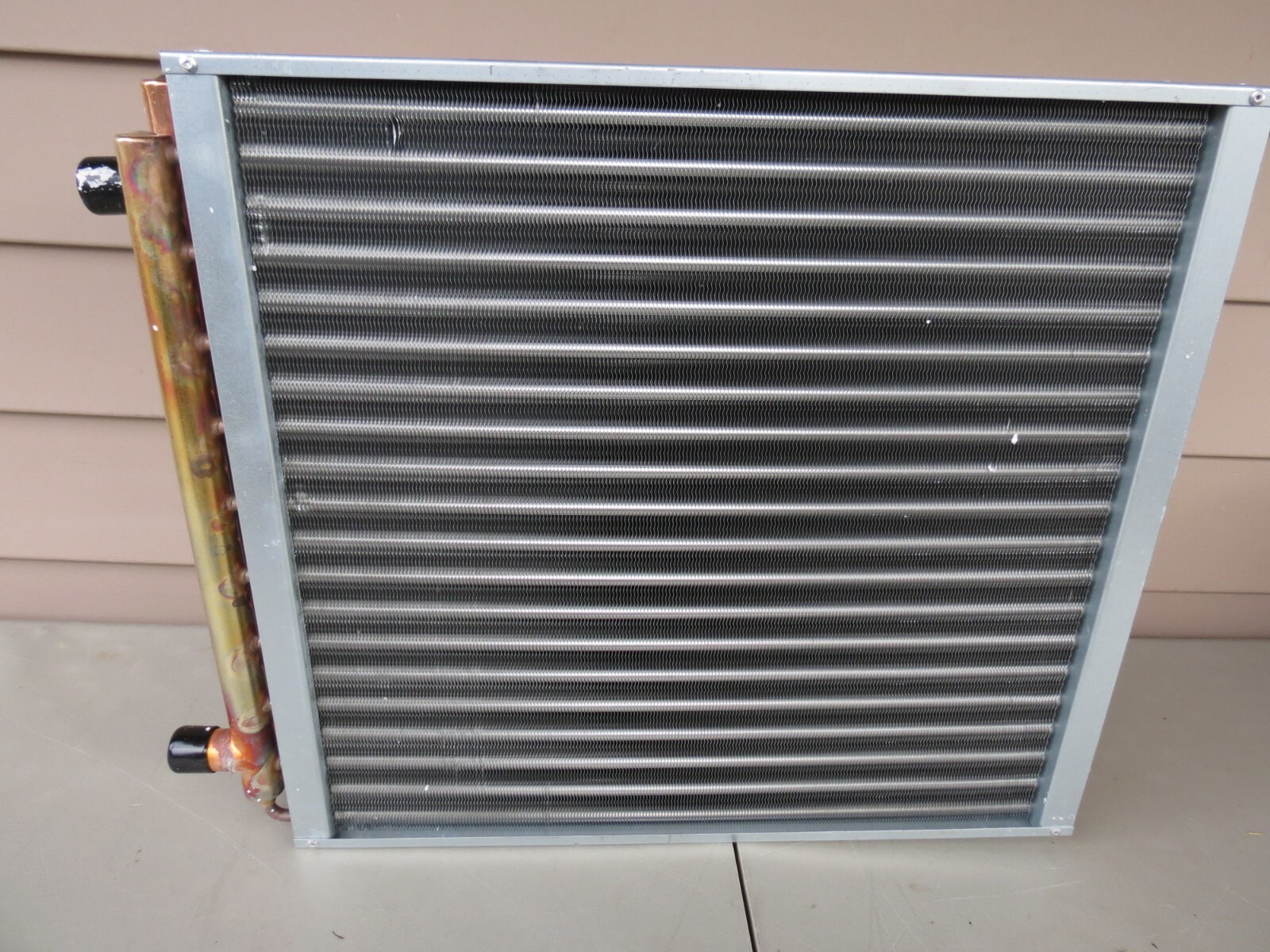 ALFA Air to Water Heat Exchanger 20x20 1" Copper Ports HTL20x20