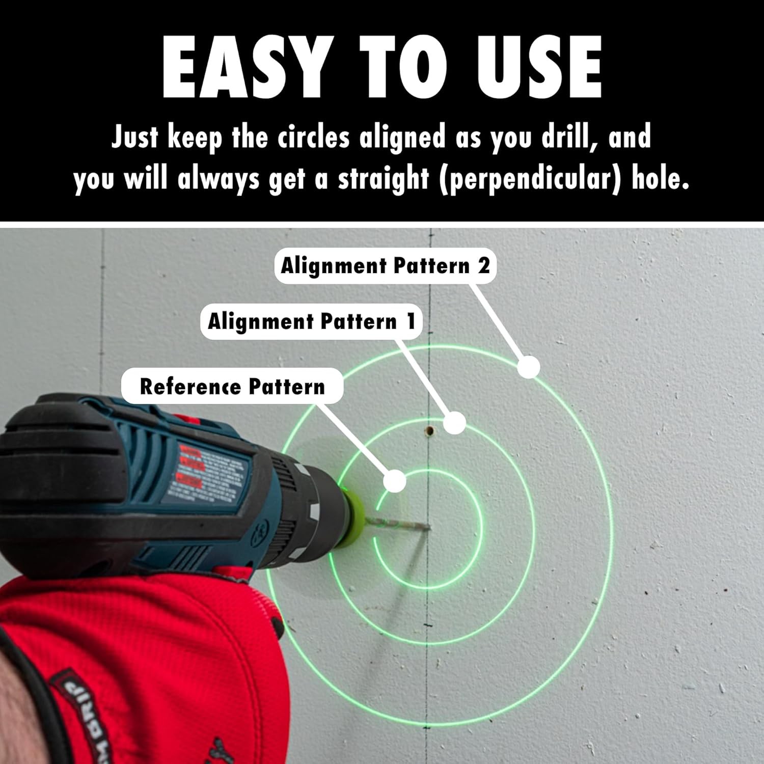 Drill Guide Magnetic Laser Alignment Compatible 2-8 Inch Bits BullseyeBore Core