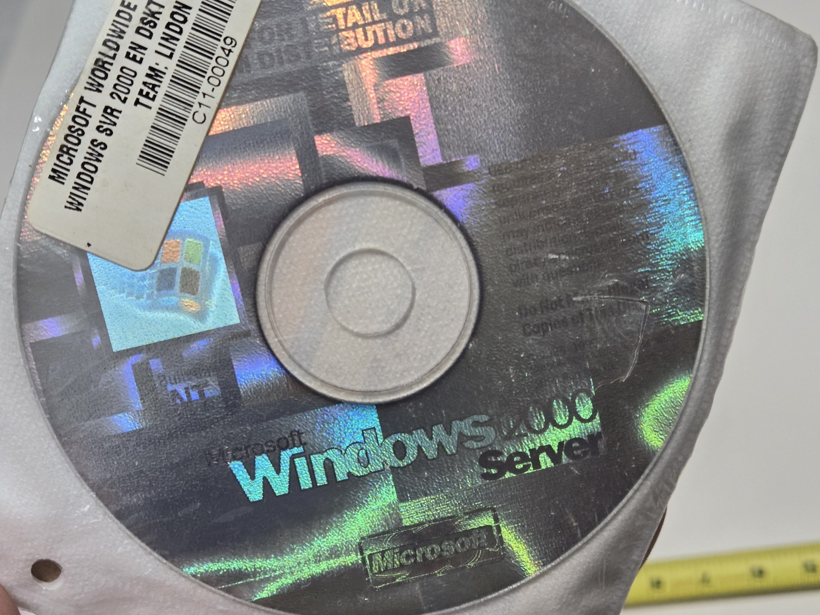 Microsoft Windows 2000 Advanced Server Install CD Set Team: Lindon NOS Sealed