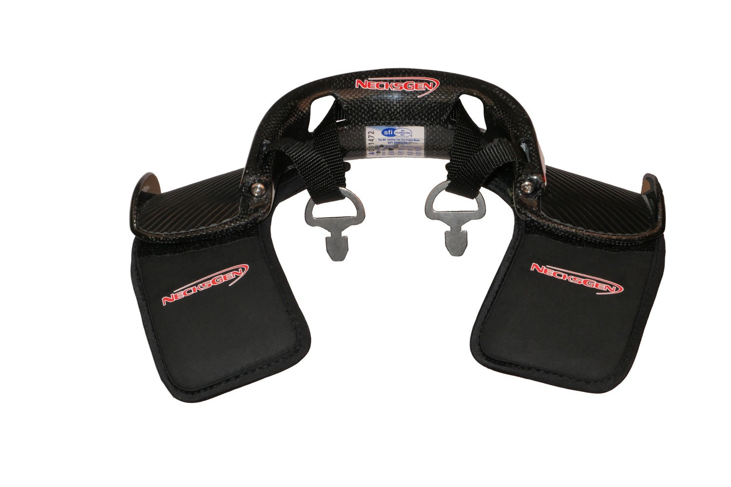 NECKSGEN Head and Neck Restraint REV2 Carbon Medium 3in NG903