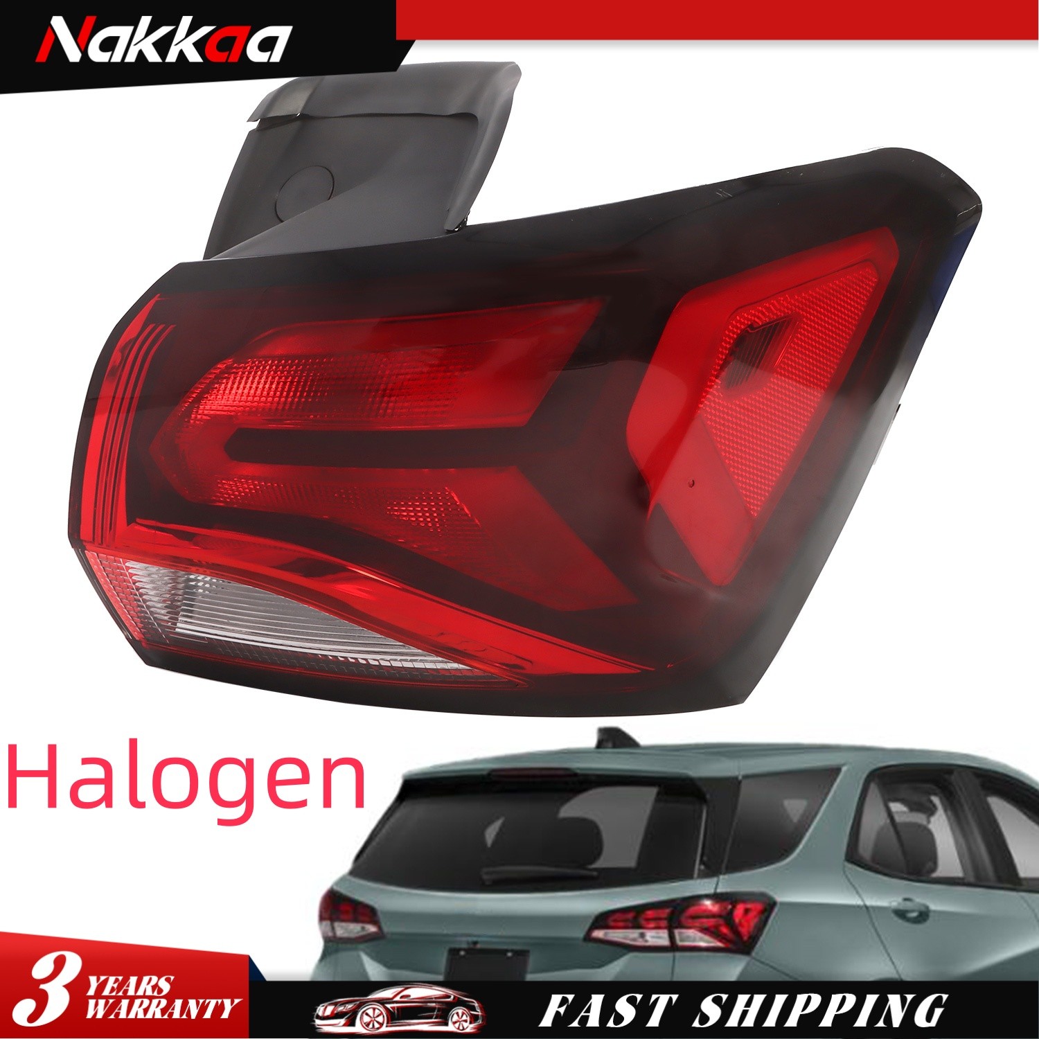 For Chevy Equinox 2022-2023 Red Outer Tail Light Rear Lamp Passenger Right Side