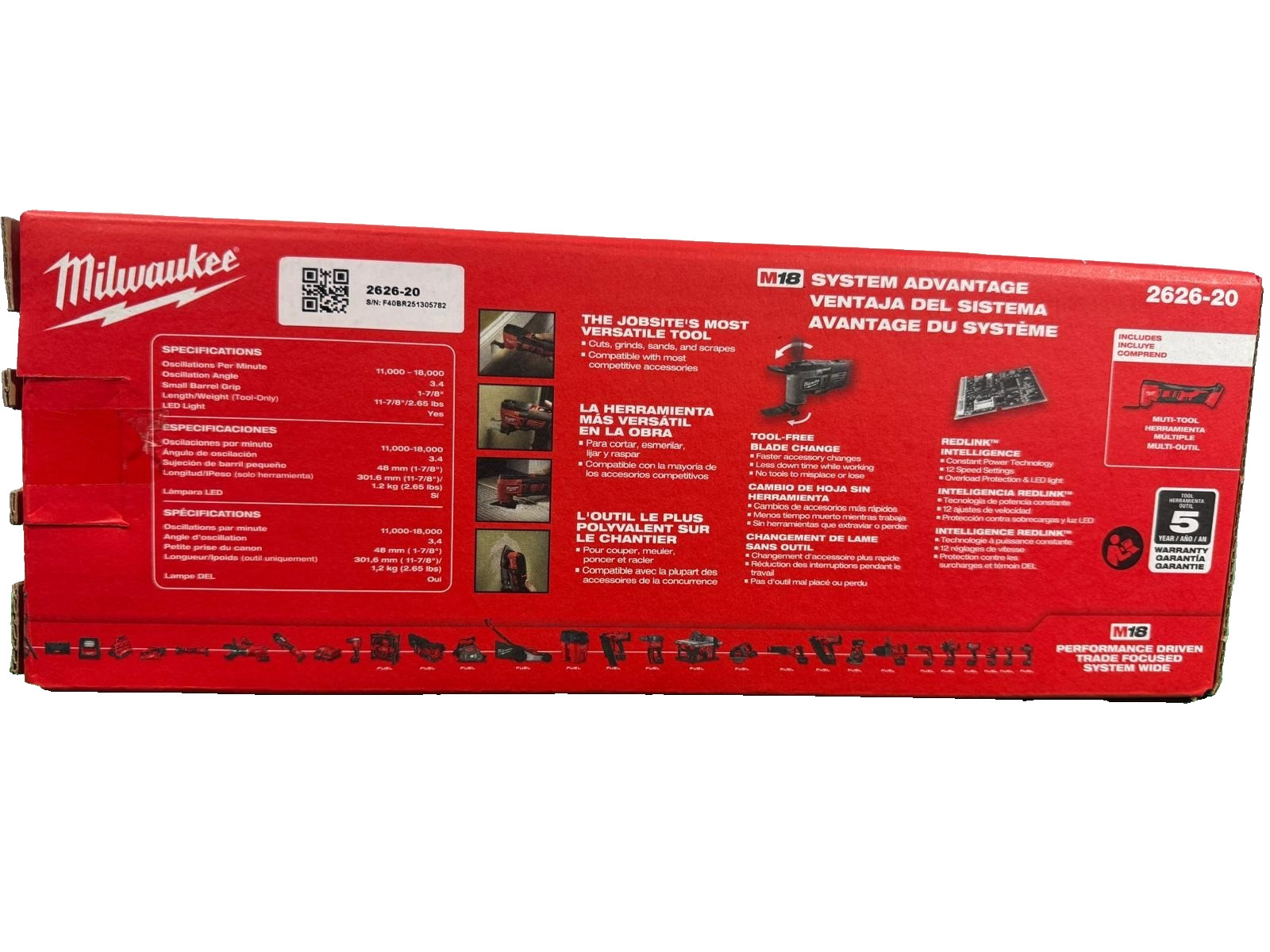 Milwaukee M18 Cordless Multi-Tool (Tool Only)