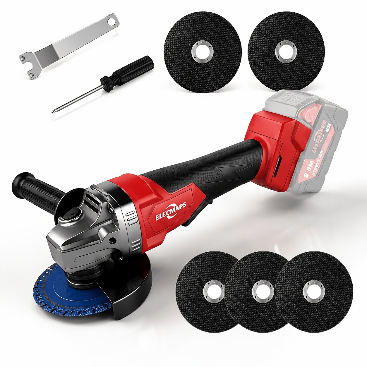 ELECMAPS Heavy-duty Alloy Steel Compact Grinder