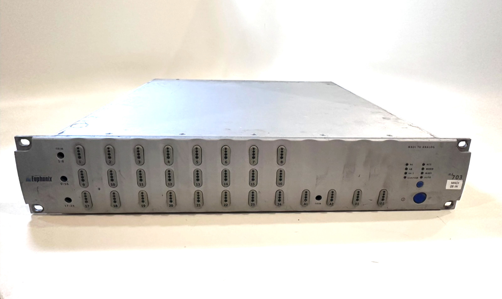 Euphonix MA703 MADI to Analog 24-Channel Audio Converter Rack Unit- #