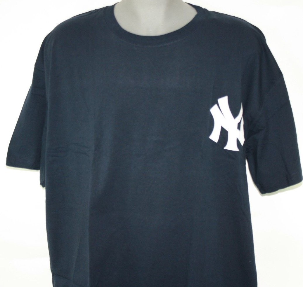 Mens Majestic New York Yankees Mark Teixeira #25 MLB Navy Big & Tall T-Shirt