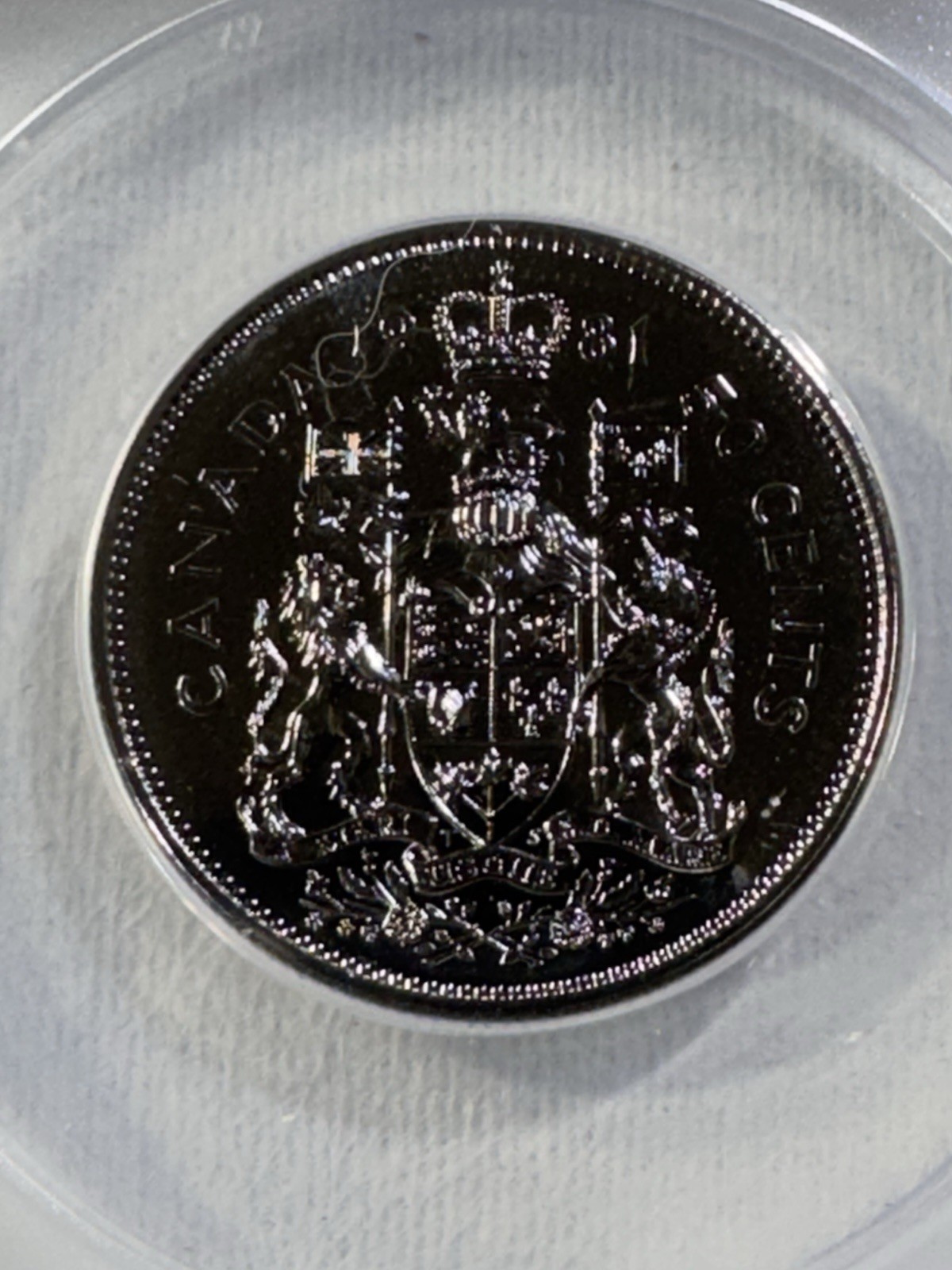 1981 Canada 50 Cents Proof Like Coin Graded MS 68 by ANACS