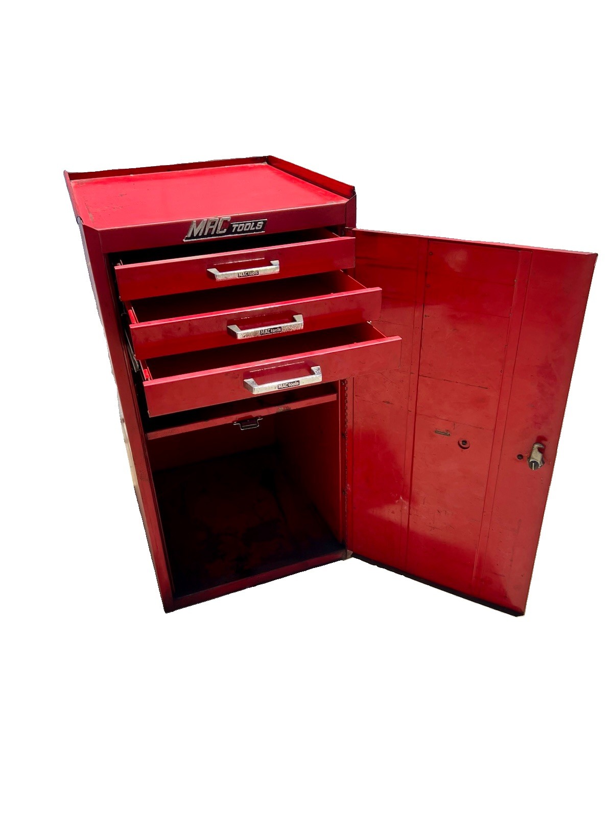 Mac Tools Side Box Side Locker Cabinet Hang On Cab With Drawers Shelves Key
