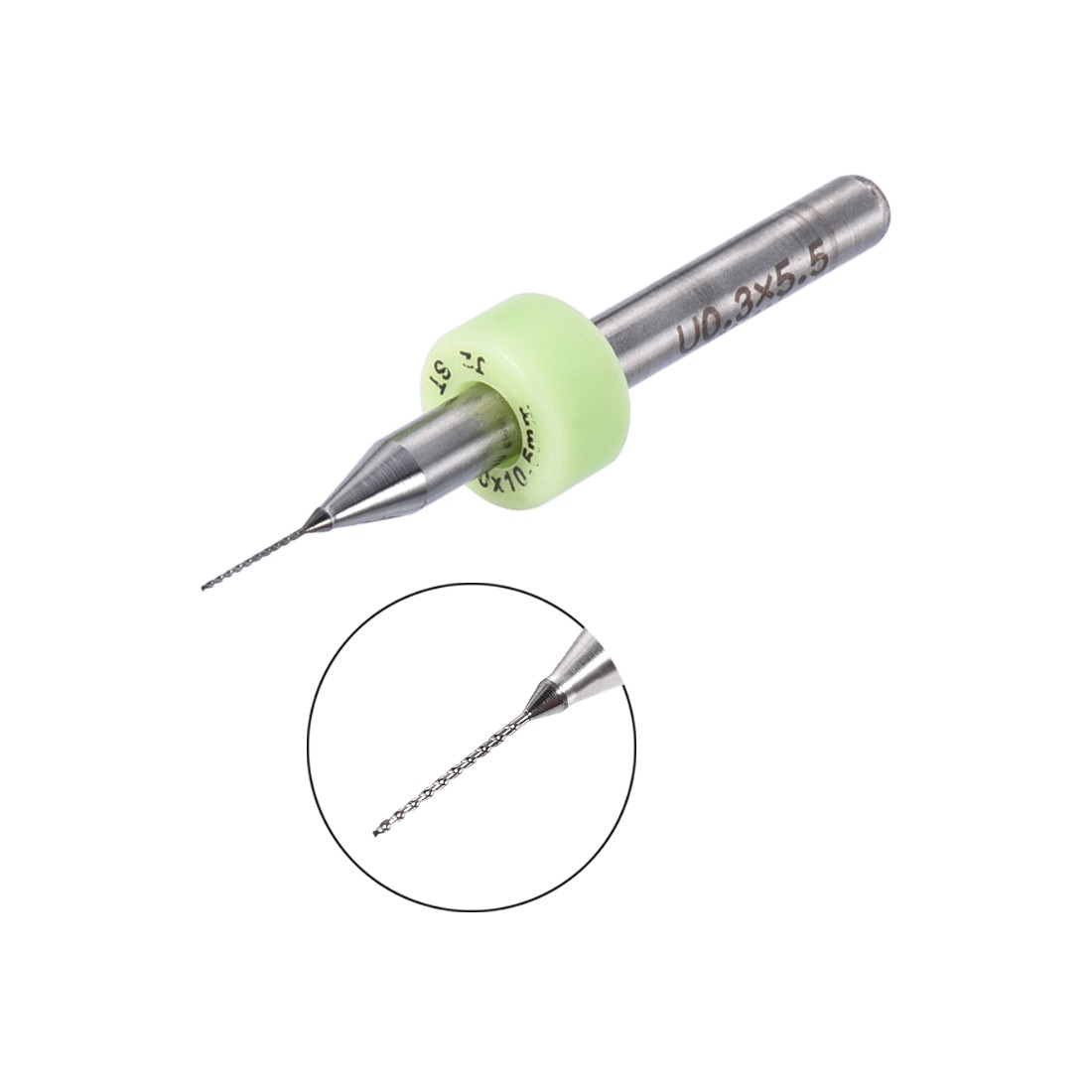 20PACK 0.3mm Micro PCB Drill Bits Carbide CNC Engraving Circuit Board Tool