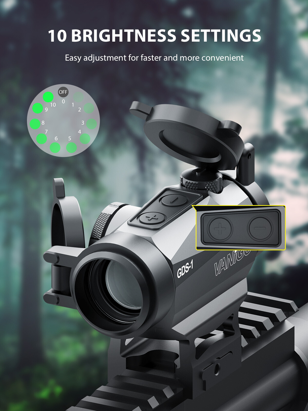 Green Dot Sight 2 MOA 1x20mm Holographic Sight for Picatinny & Weaver Rails