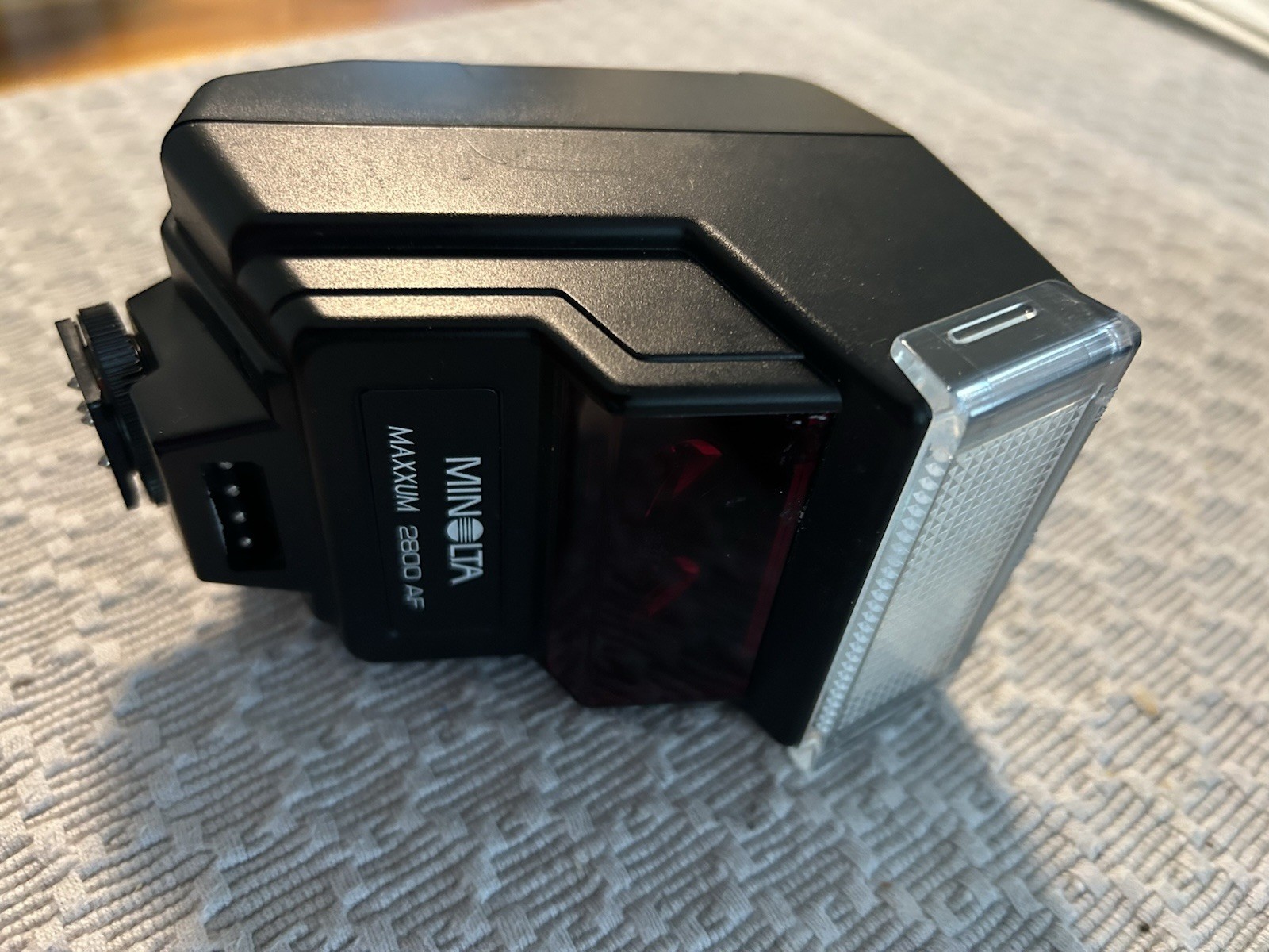 Flash Konica (AR MD ML) Minolta Maxxum 2800AF Shoe Mount Flash "Tested"