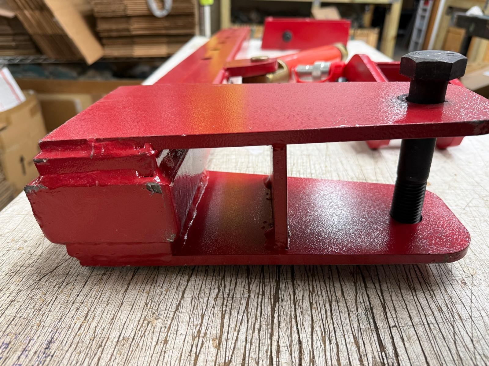 Roof bar attachment with Hydraulic Cylinder for frame puller frame machine
