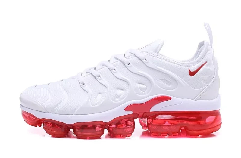 Nike Air VaporMax Flyknit TN Plus White red Men’s Size Running Shoes