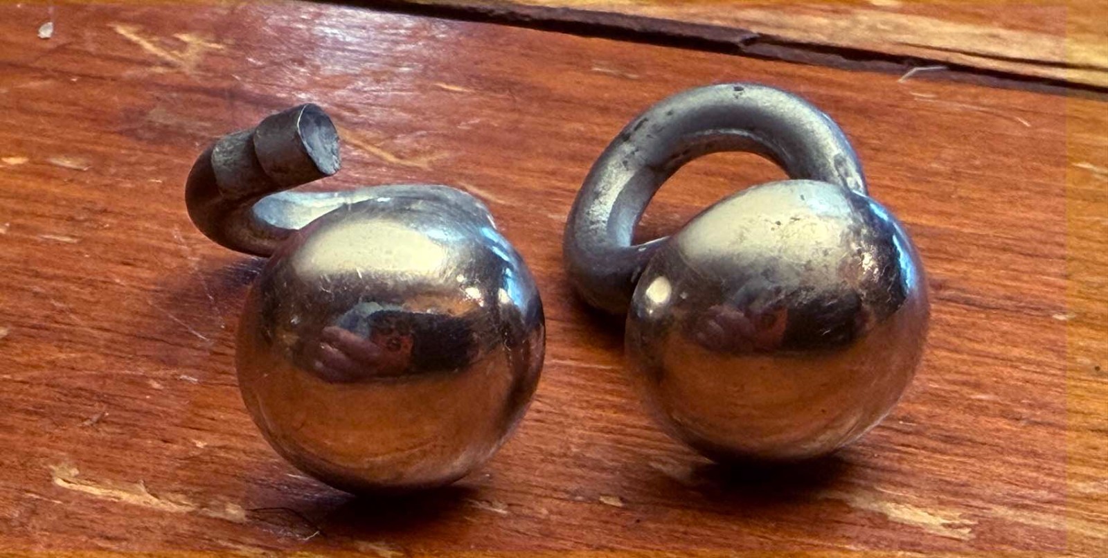 HANDMADE 5/8" German Silver BIT END REIN CONNECTORS Cowboy Vaquero Bridle Bits
