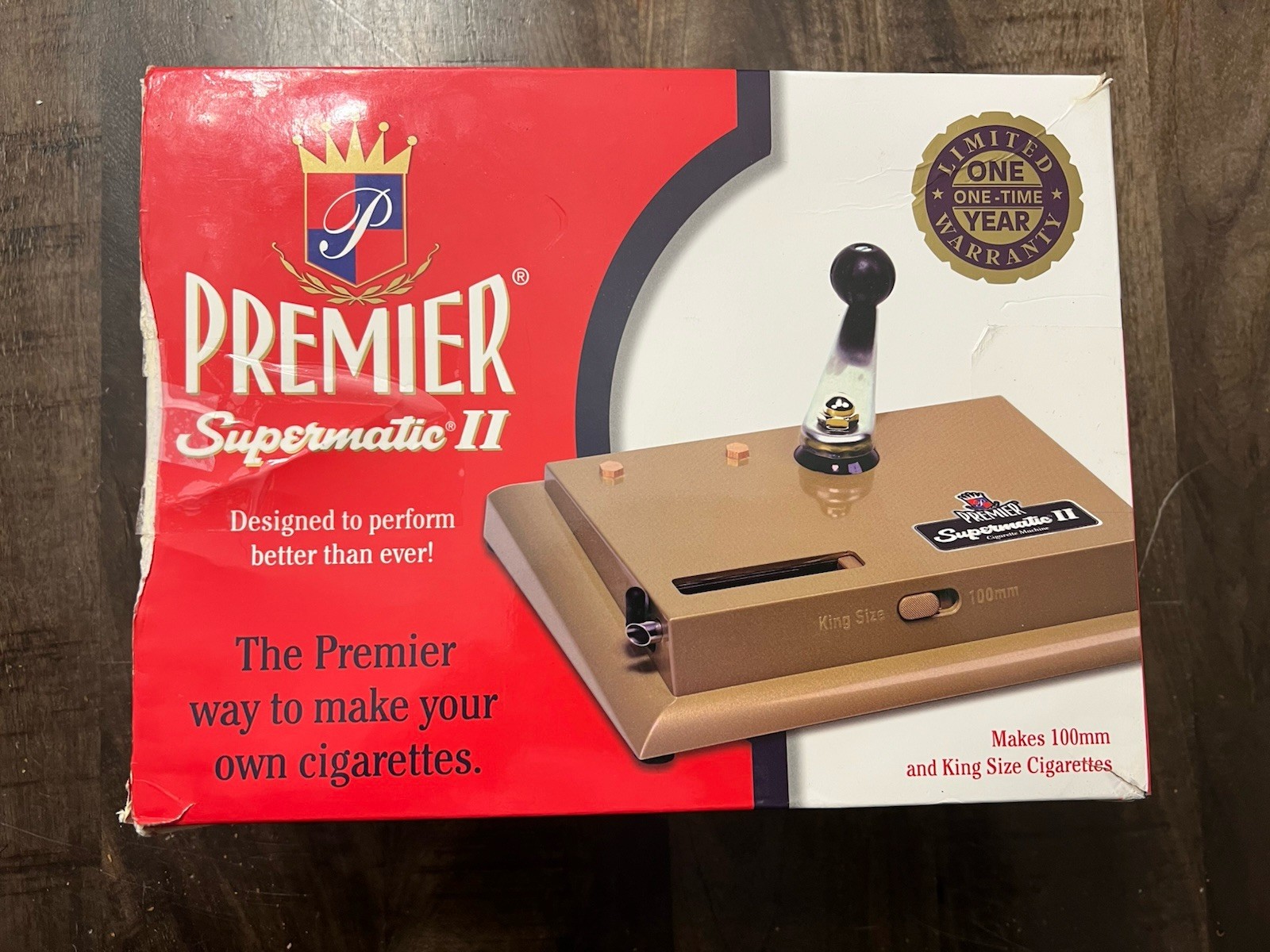 Premier Supermatic II Cigarette Machine/Tobacco Rolling Maker Kings