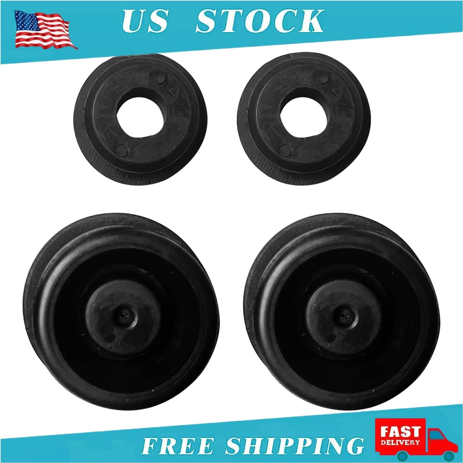 4pcs Lower & Upper Radiator Rubber Mount Bushing Grommets For Honda Accord Civic
