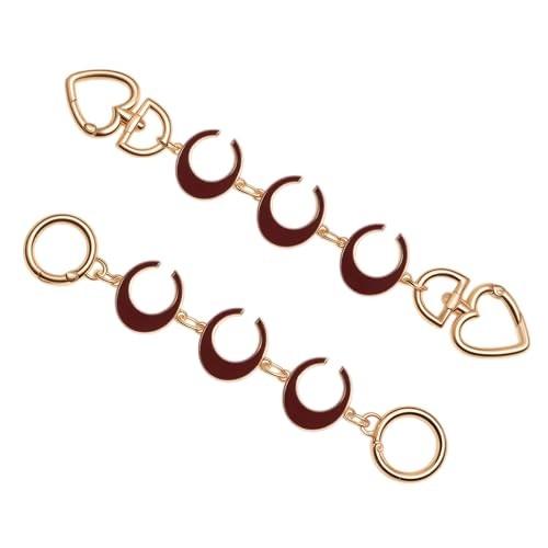 Purse chain Extender Bag Strap Extender Purse Strap Extension Brown(moon)