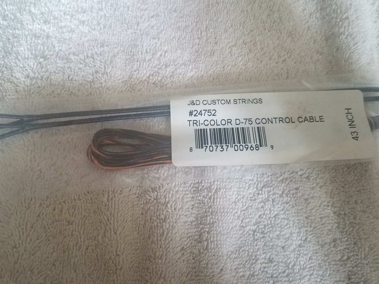 Tri-Color D-75 Soft Yoke Cable 1-cable 43 inch hunting