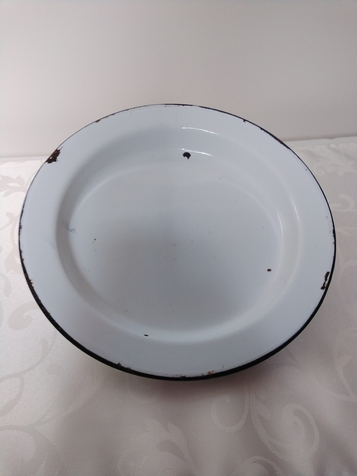 1951 British Army Enamel Canteen Plate/Bowl, M.O.D Broad Arrow