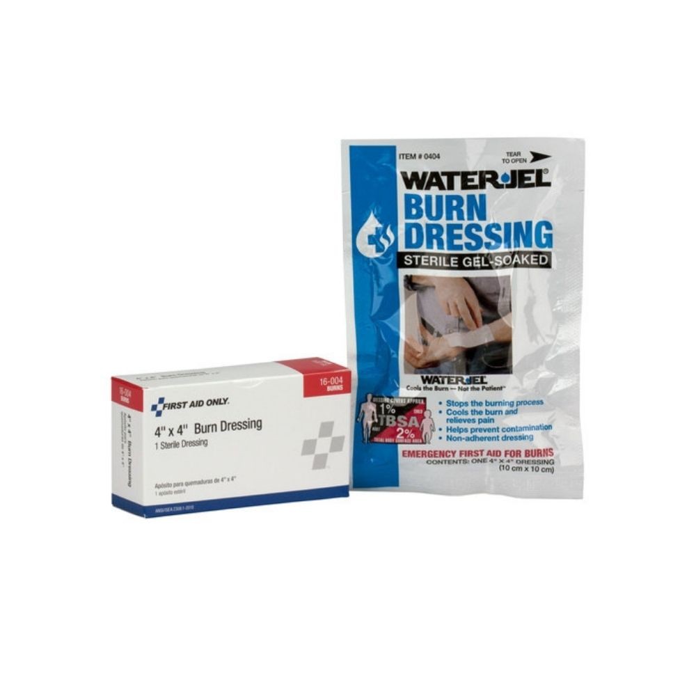First Aid Only 16-004-002 4x4 Sterile Gel Burn Dressing 1/Box