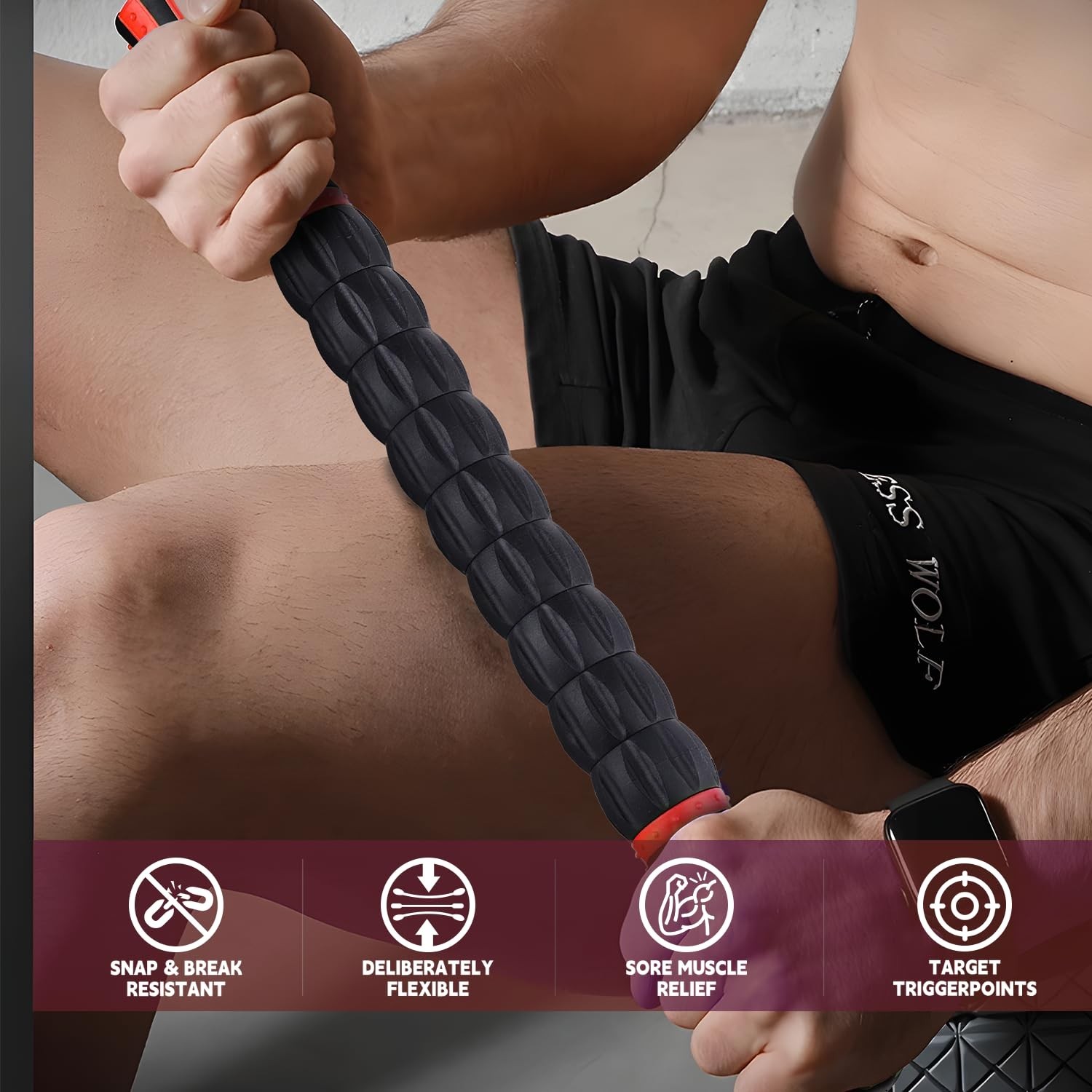 Massage Roller Stick,Muscle Roller Stick for Athletes, Liposuction Massage Ro...