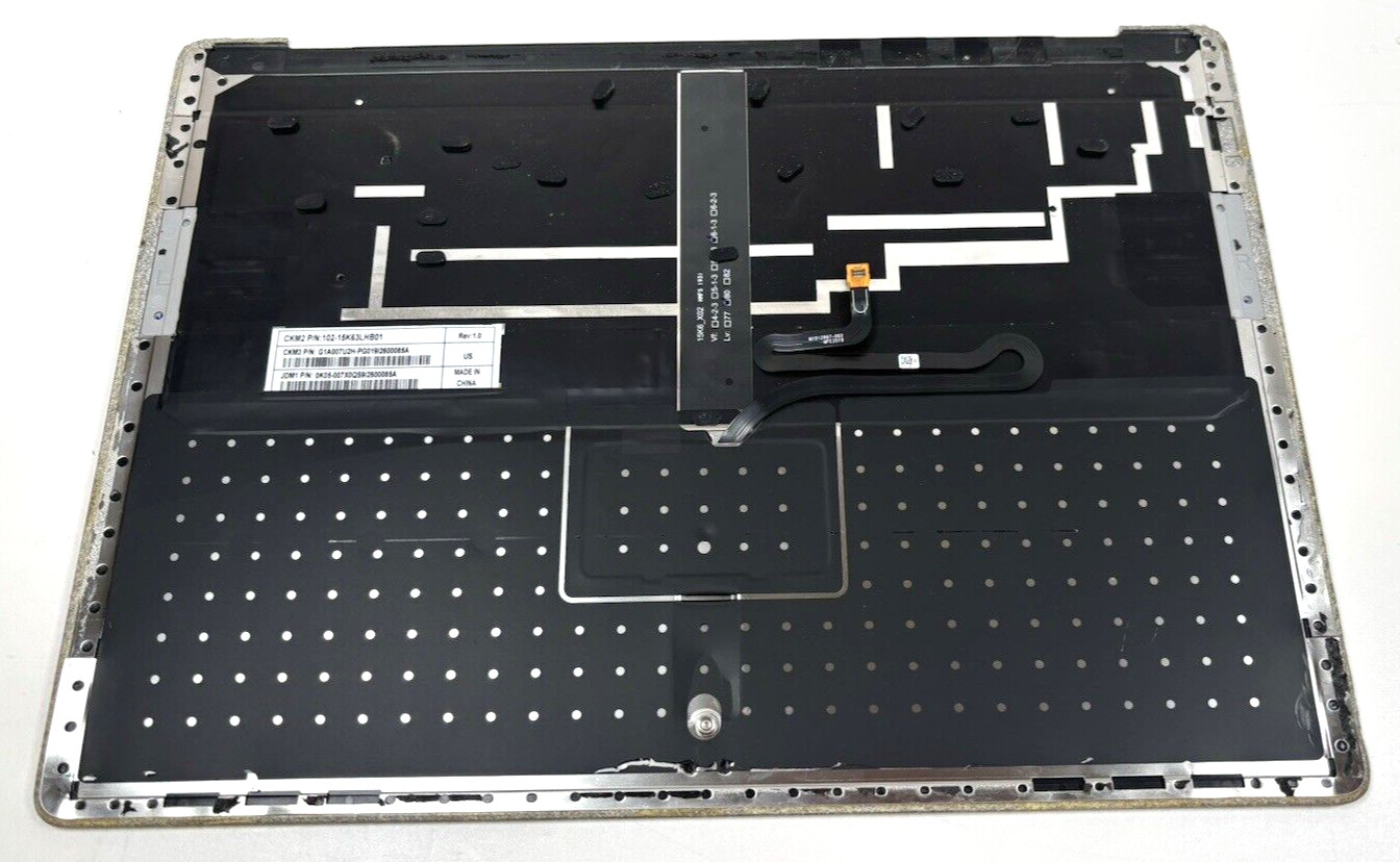 Microsoft Surface Laptop 1 / 2 1769 Palmrest Keyboard w/ Touchpad Part Silver