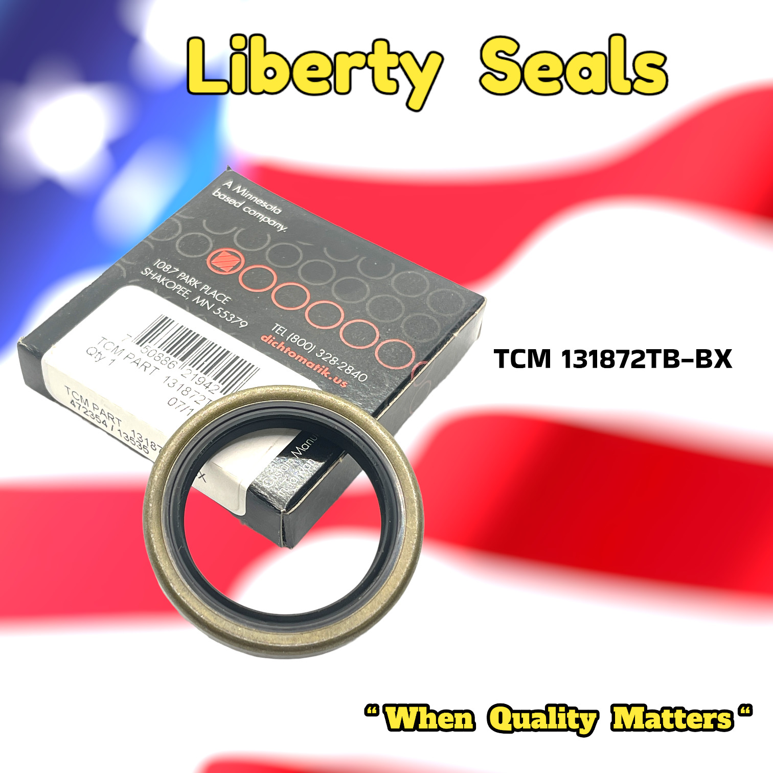 Dichtomatik TCM 131872TB-BX oil seal new By Liberty Seals Inc.  75004055