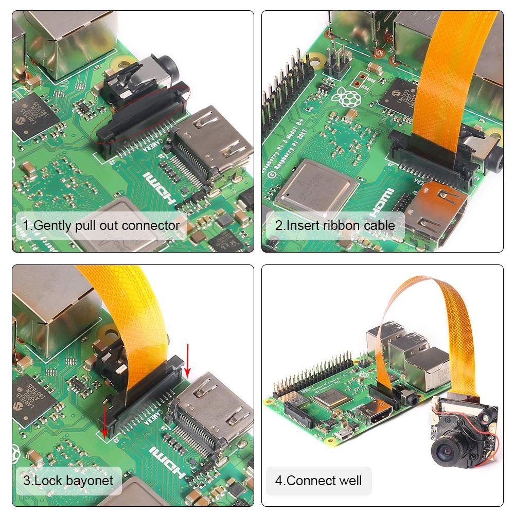 for Raspberry Pi 3 Model B+ Camera Module Automatic IR-Cut Switching Day/Nigh...