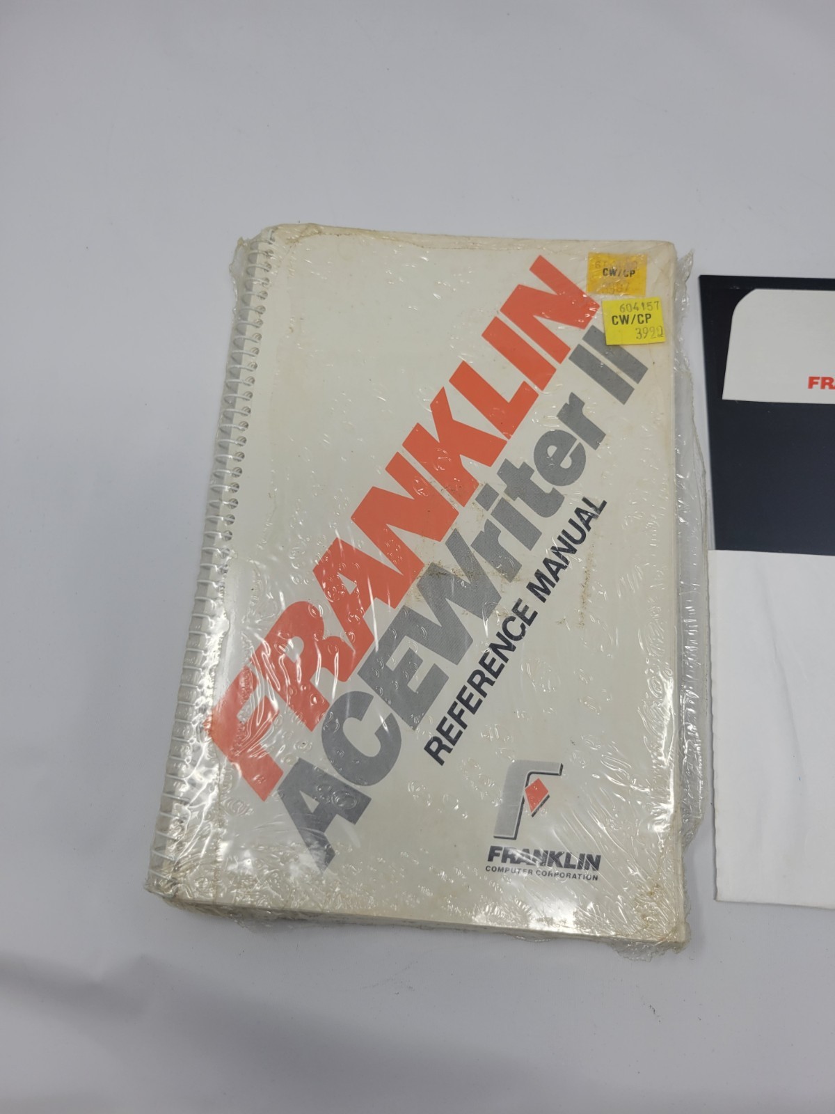 Franklin ACEWriter II Reference Manual Apple II - New & Sealed With Floppy