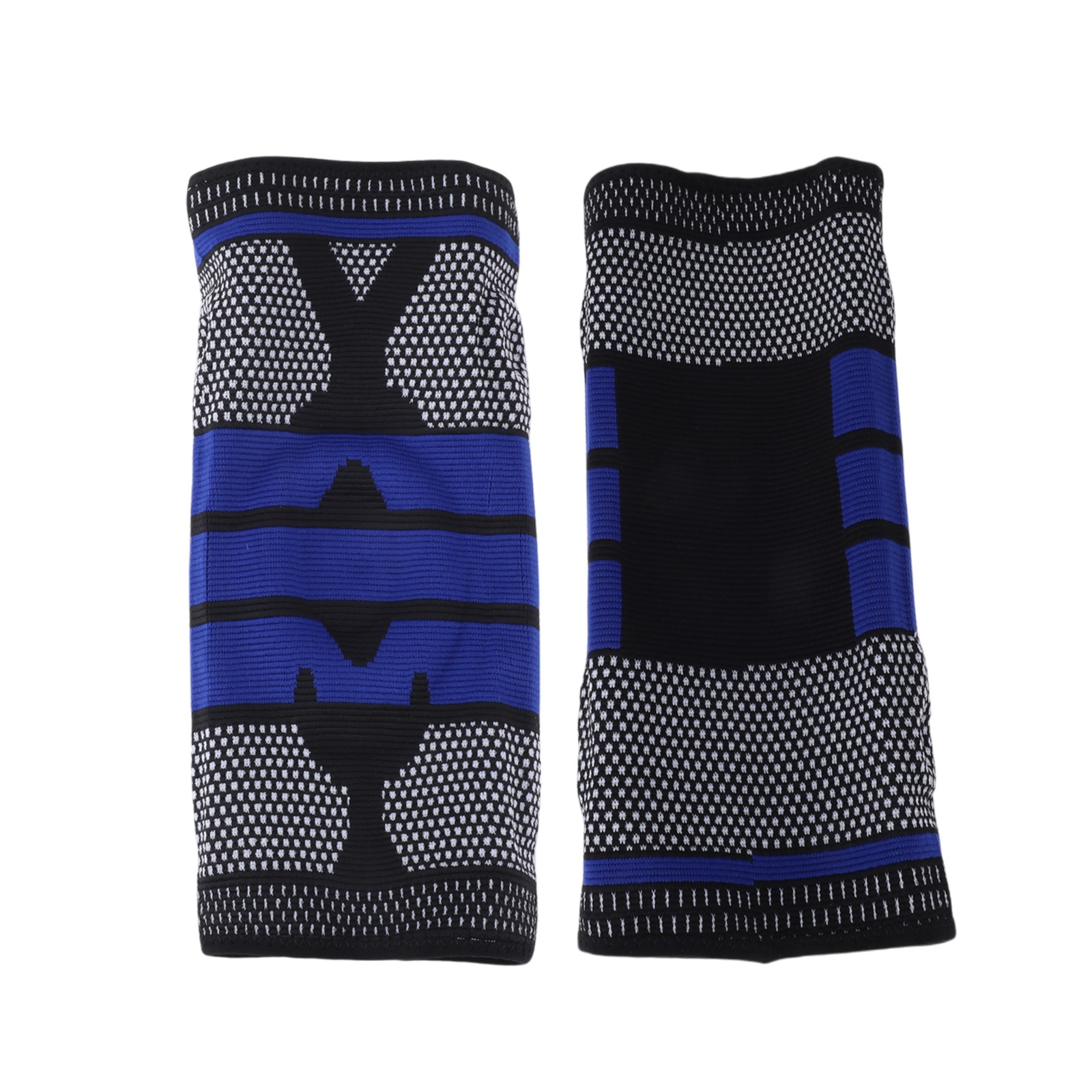 Horizontal Stripes Knee Pads x Large Black Blue 1 Pc