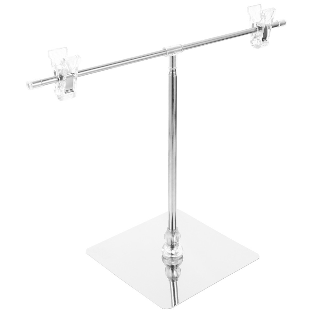 T Shaped Poster Stand Adjustable Display Holder for Desktop and Store Use