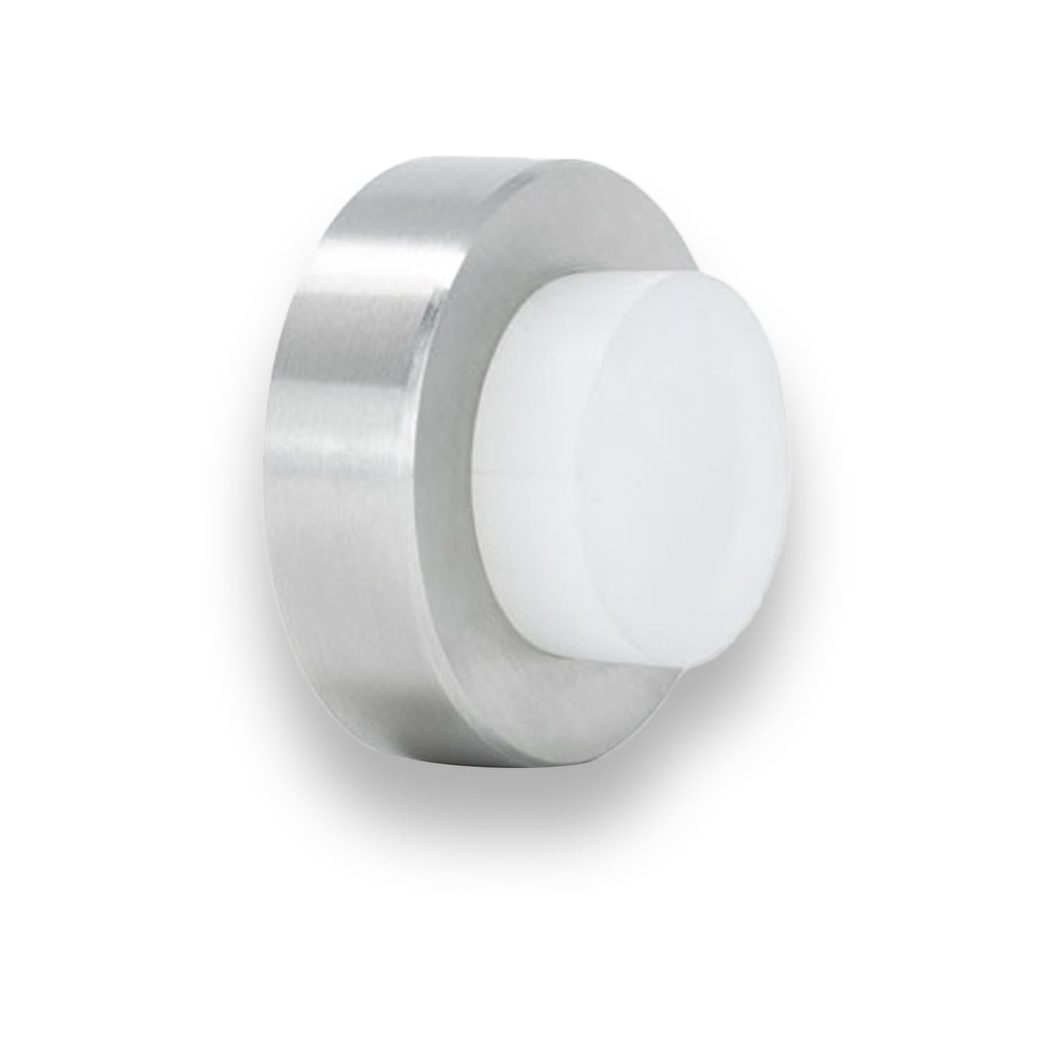 EVI Herrajes | Wall Door Stop | 1,37x0,7" | Stainless Steel Solid Body | Adhe...