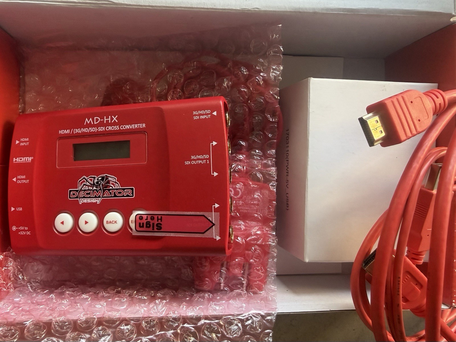 Decimator Design HDMI (3G/HD/SD) SDI Cross Converter