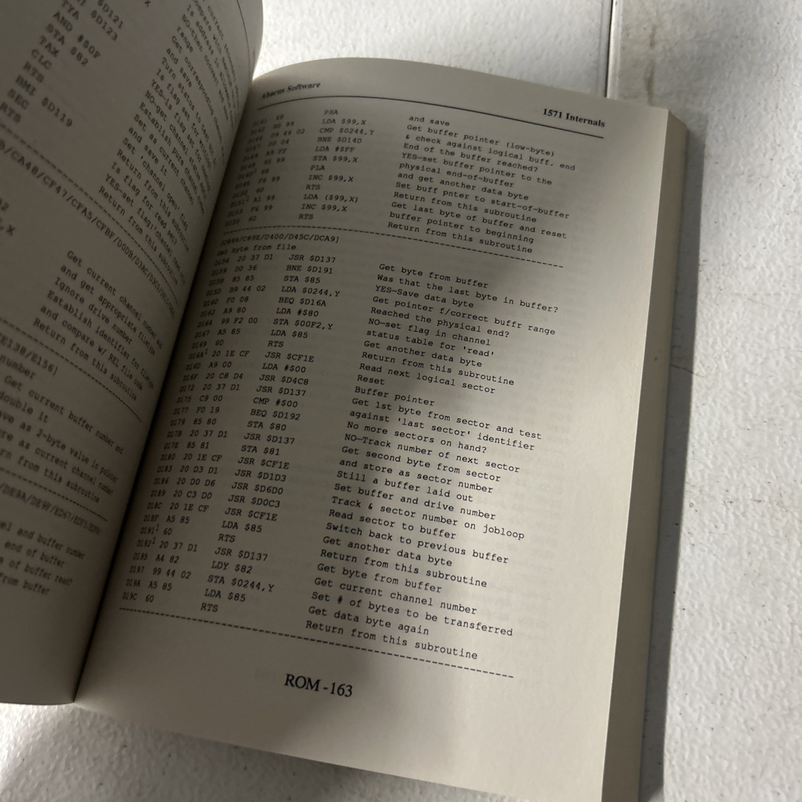 COMMODORE 1571 Essential Reference For All 1571 Internals Abacus Software Book
