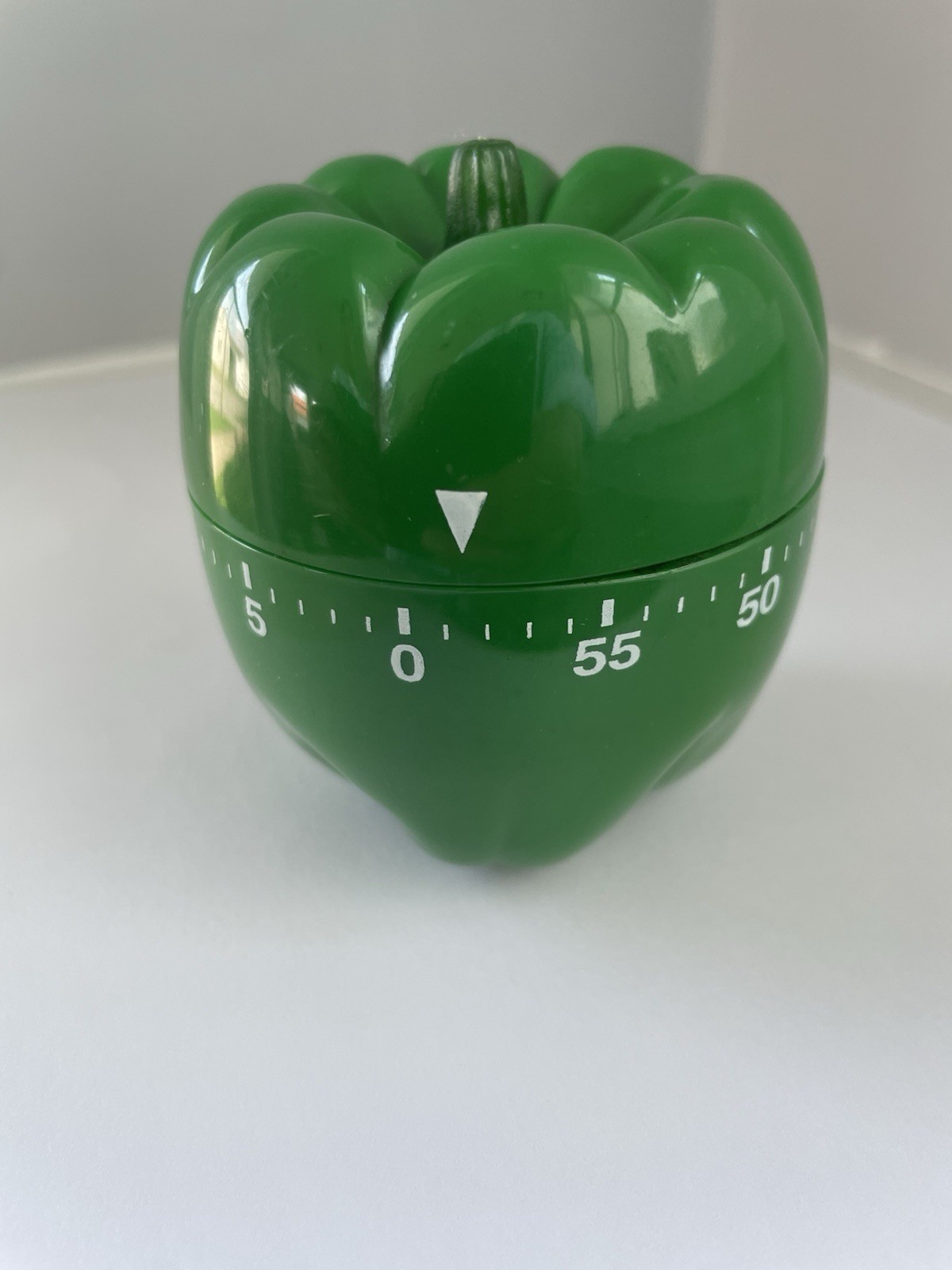 Vintage green bell pepper Kitchen Timer – Wind-Up Mechanical Timer