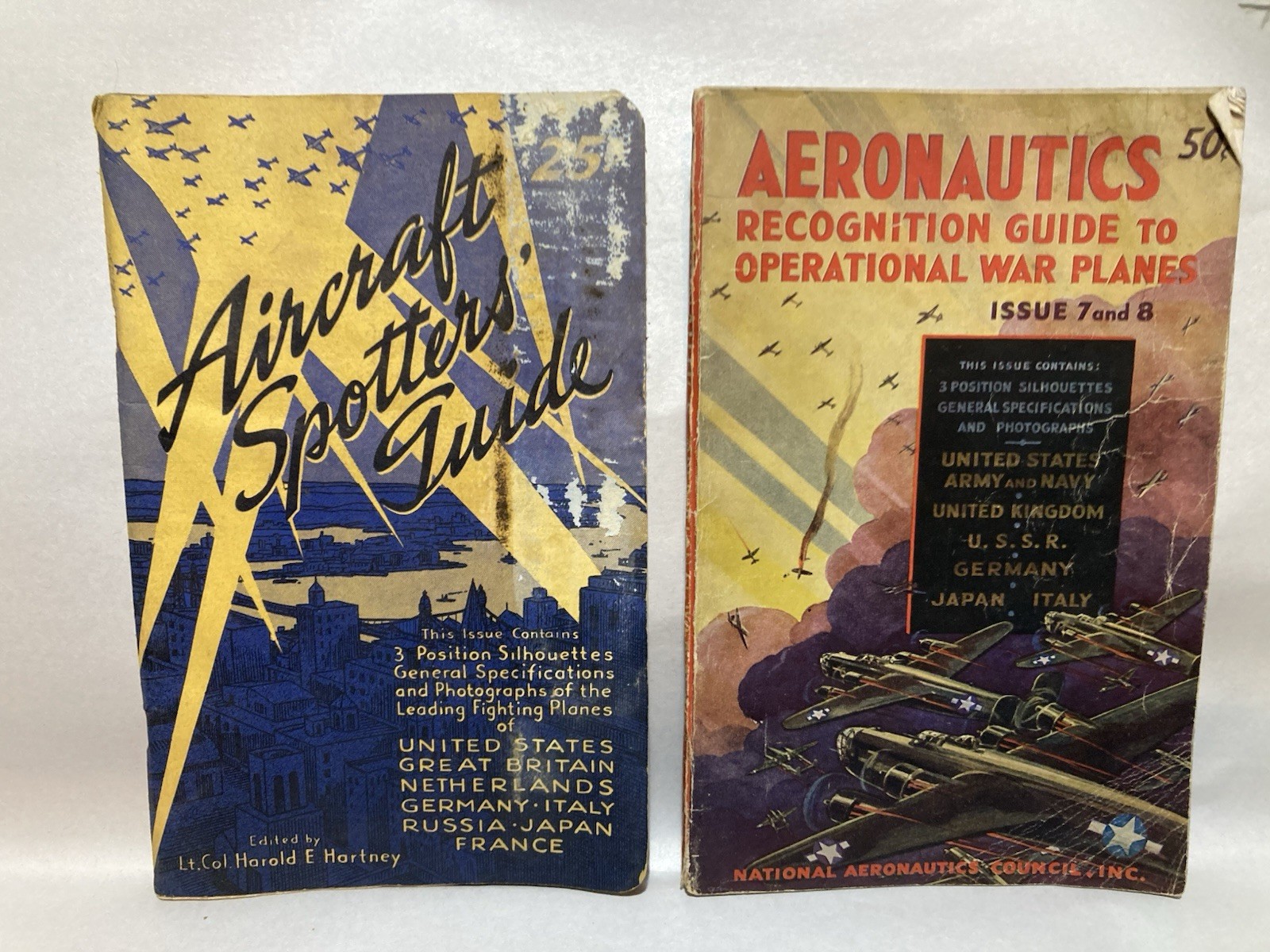 1942 Aircraft Spotters Guide And 1944 Aeronautics Recognition Guide