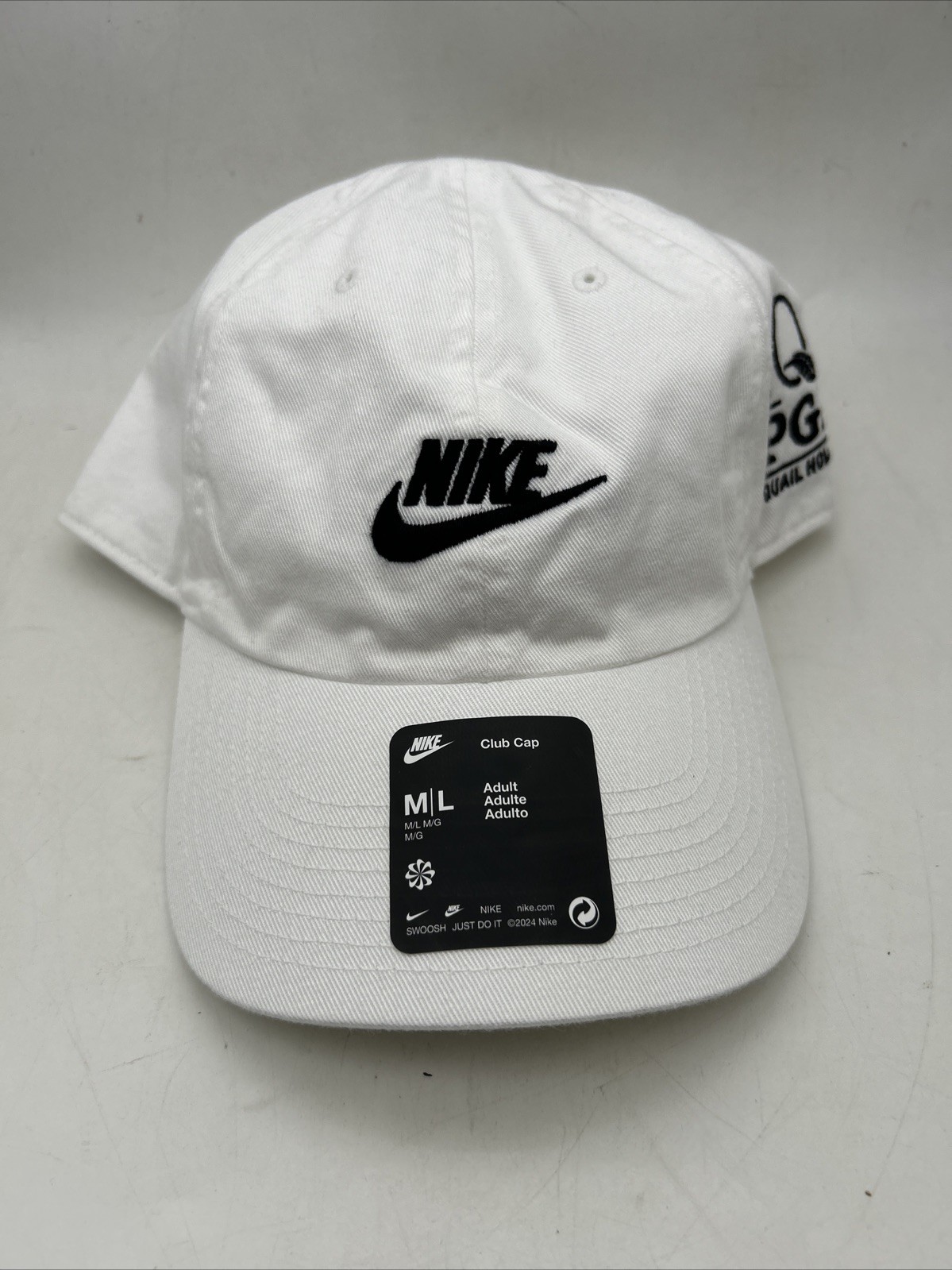 Nike Quail Hollow PGA Championship 2025 White Golf Hat Cap - New