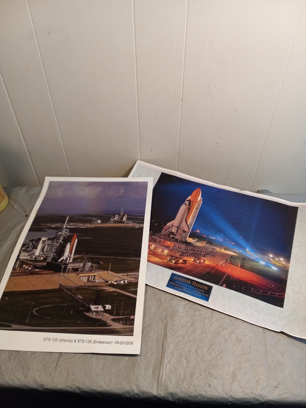 2 NASA Space Shuttle NASA Prints, Gordon Hasson, Space Shuttle Launch Pad