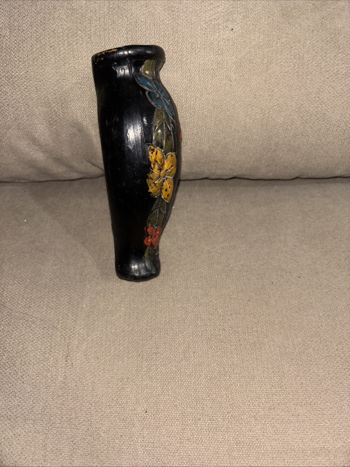 Vintage Asian Tokanabe Ware Wall Pocket Planter
