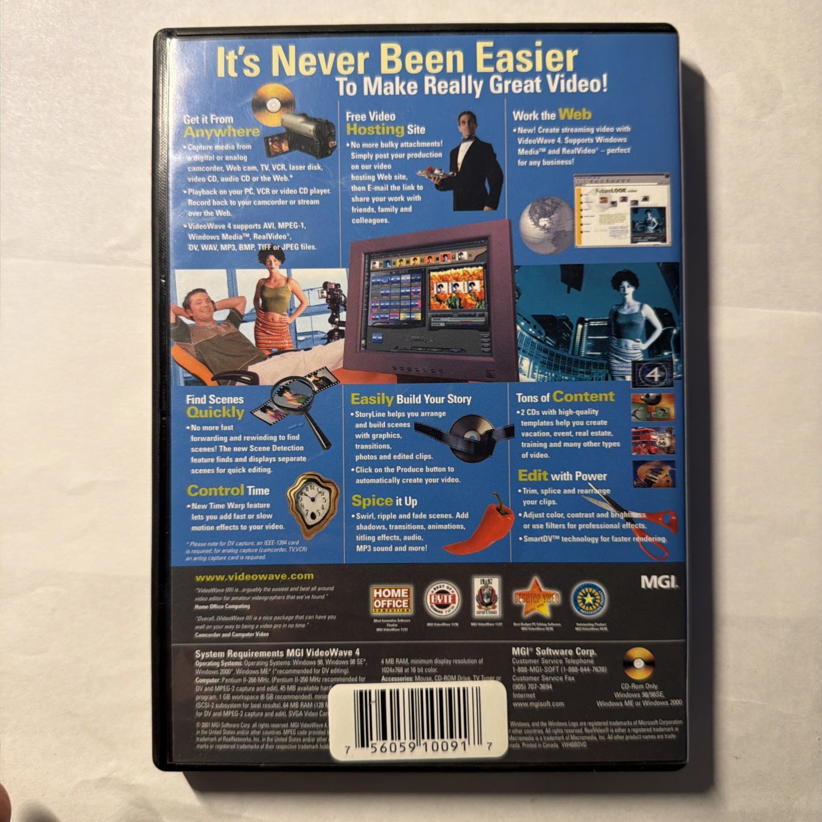 MGI Video Wave Version 4.0 PC Home & Office CD ROM Software