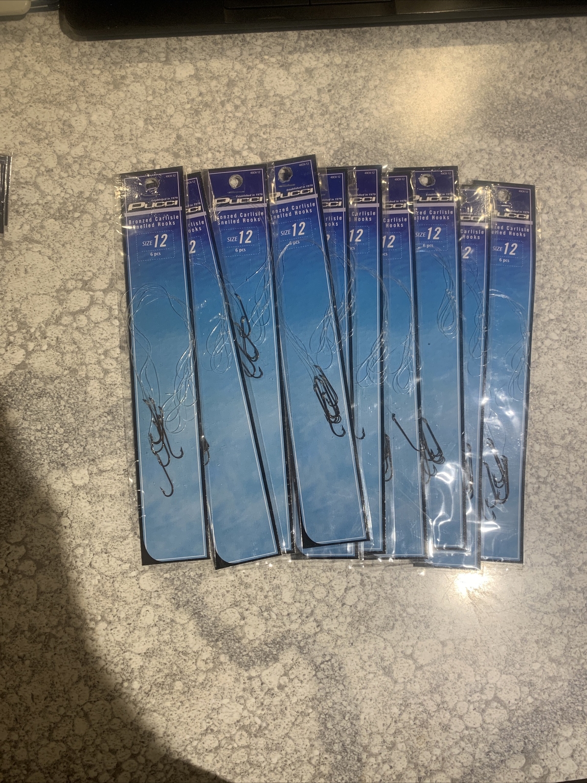 10 Packs Bronzed Carlisle Snells Size 12