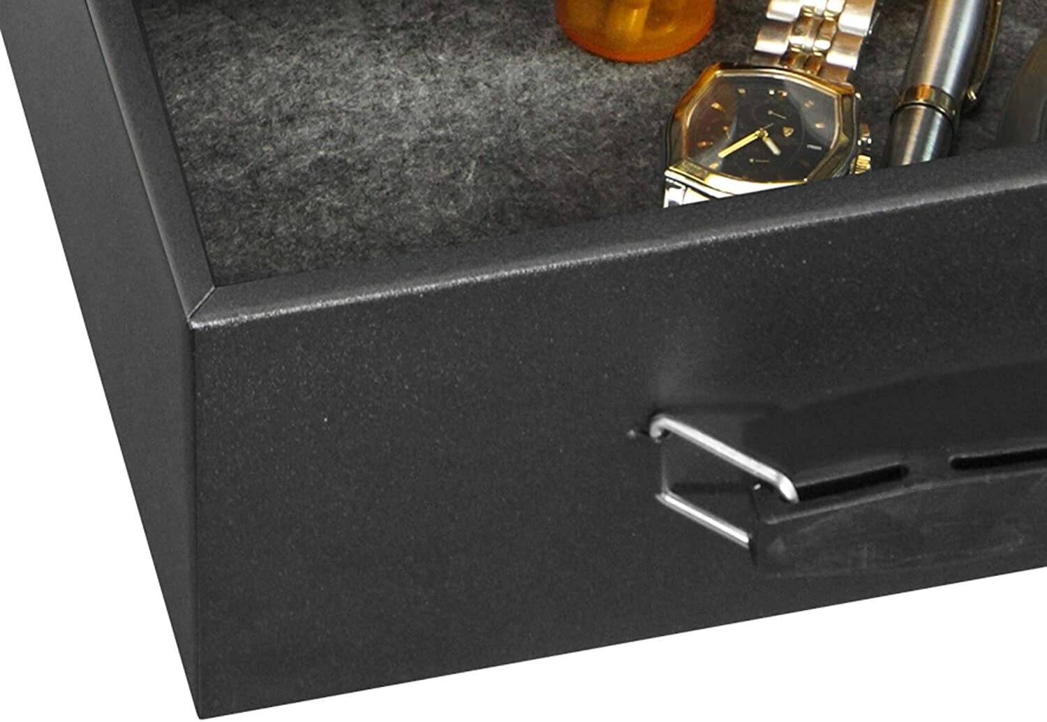 Portable Fireproof Security Safe Box Document Cash Money Storage with Key Lock
