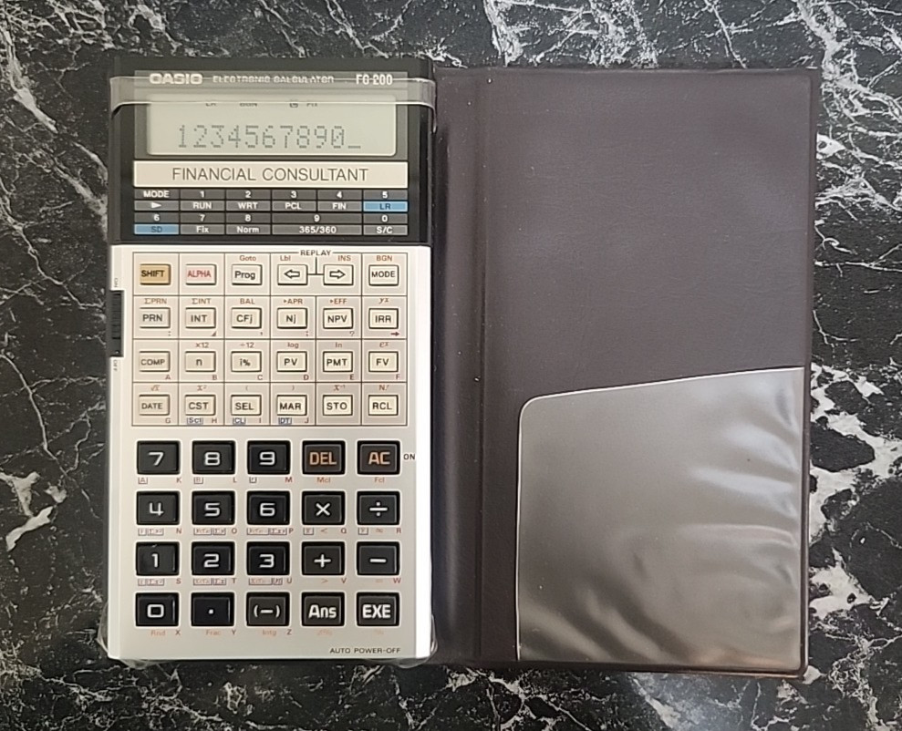 Vintage Casio Financial Consultant Calculator FC-200 Rare Japan 1987-1992 Era EX