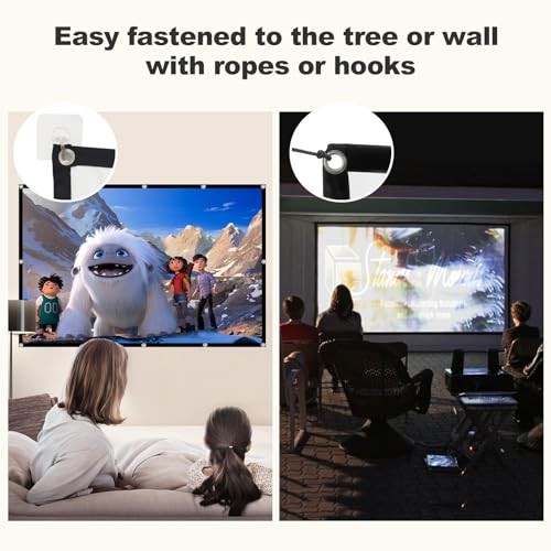 150-Inch 4K 16:9 HD Projector Screen - Foldable 150inches