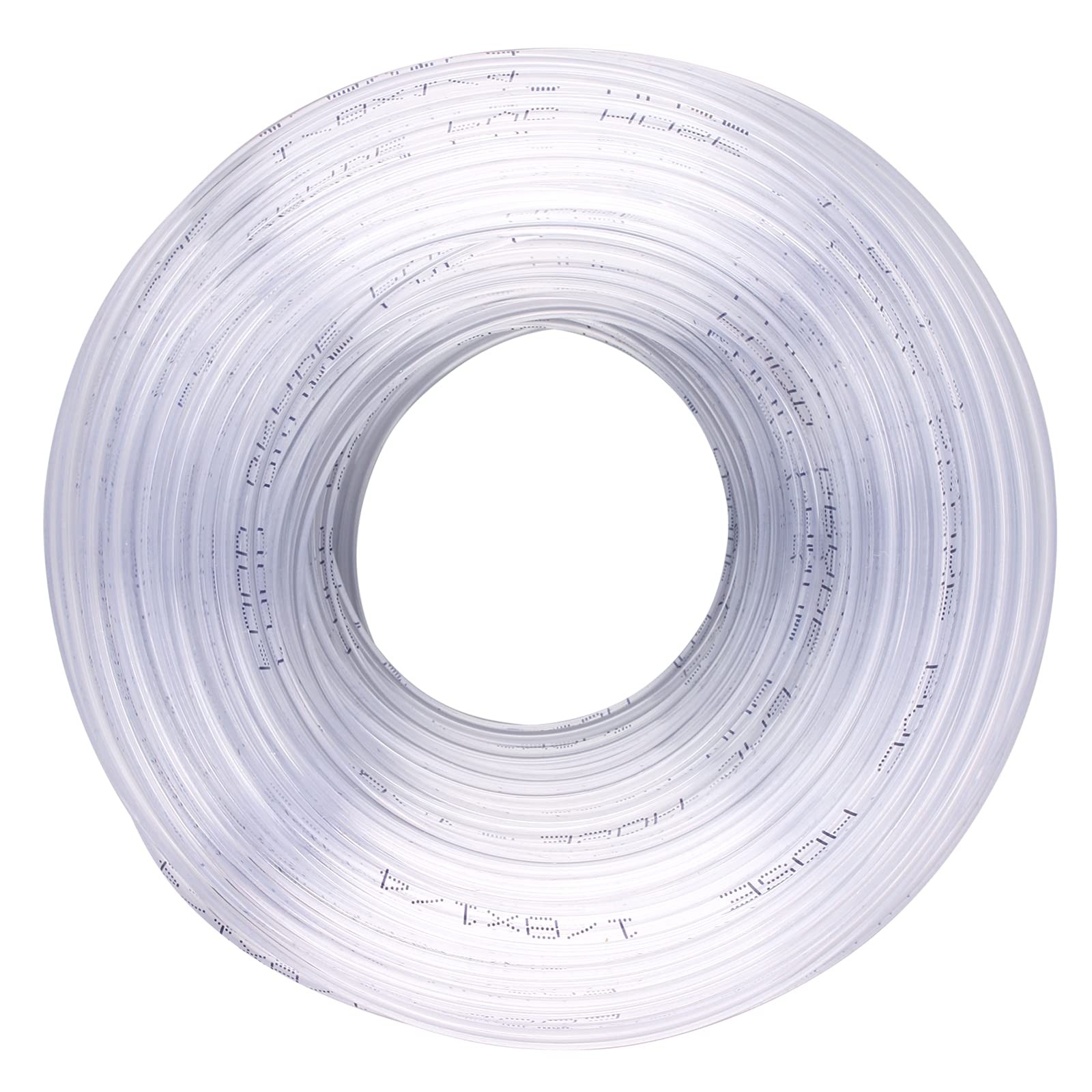 DERNORD PVC Tubing 1/8"ID X 1/4"OD Flexible Clear Vinyl Hose 50 Feet, White